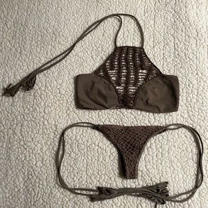 Acacia Panama top, crochet bottom